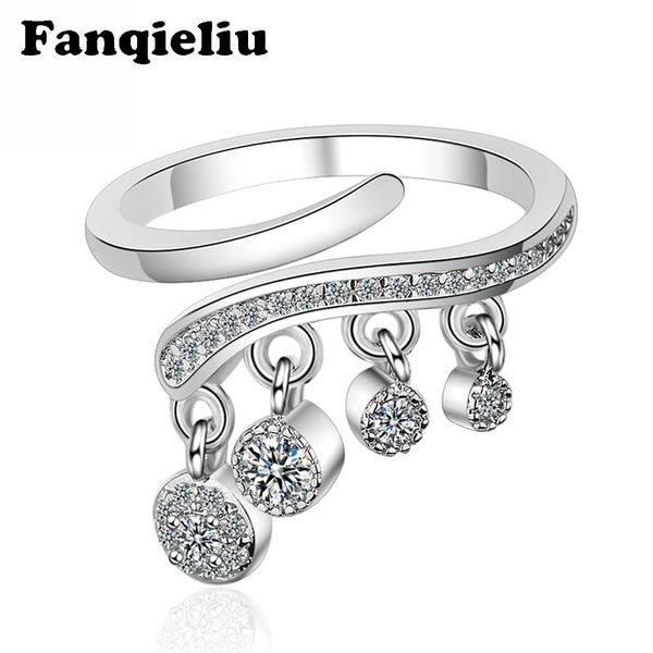 cluster rings fanqieliu 4 zircon tassel charms cuff ring female 925 sterling silver for women crystal wedding bands fql20260, Golden;silver
cluster rings fanqieliu 4 zircon tassel charms cuff ring female 925 sterling silver for women crystal wedding bands fql20260, Golden;silver