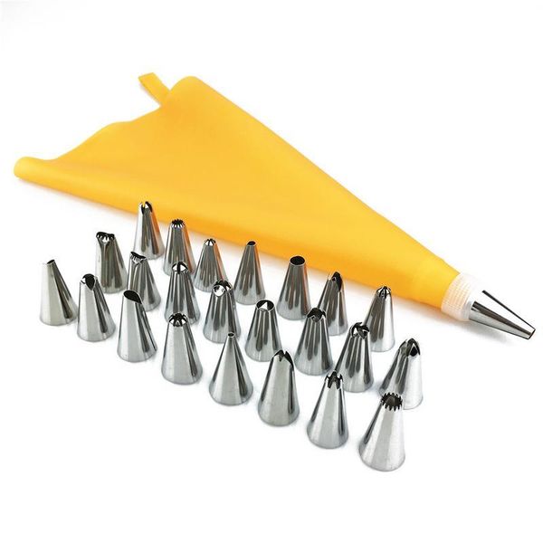baking & pastry tools 26pcs russian icing piping tips silicone cream bag stainless steel nozzle set diy cake decorating #so
baking & pastry tools 26pcs russian icing piping tips silicone cream bag stainless steel nozzle set diy cake decorating #so