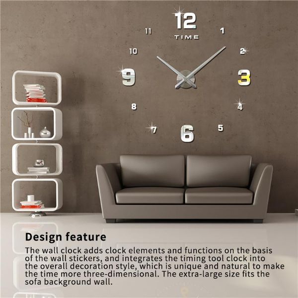 wall clocks 3d diy clock quartz decorative kitchen acrylic mirror stickers oversize home letter decor
wall clocks 3d diy clock quartz decorative kitchen acrylic mirror stickers oversize home letter decor