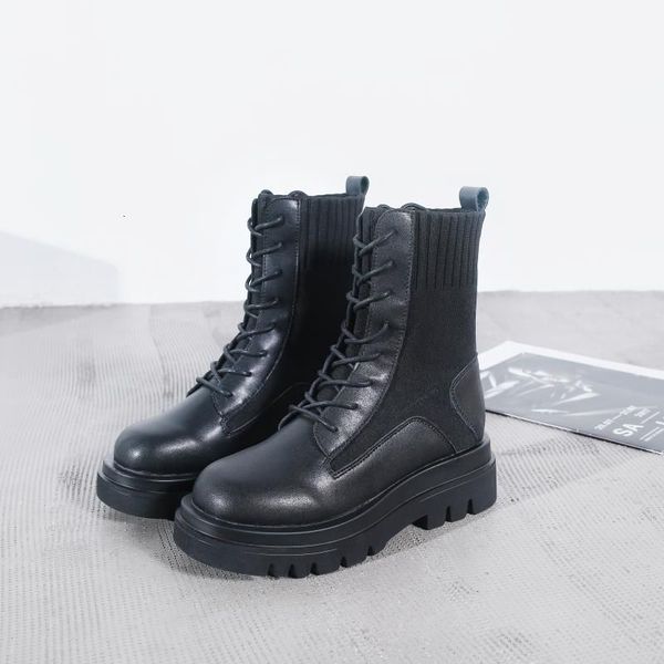 boots patchwork cow leather knitting plus size western shoes thick bottom high boot z257, Black
boots patchwork cow leather knitting plus size western shoes thick bottom high boot z257, Black