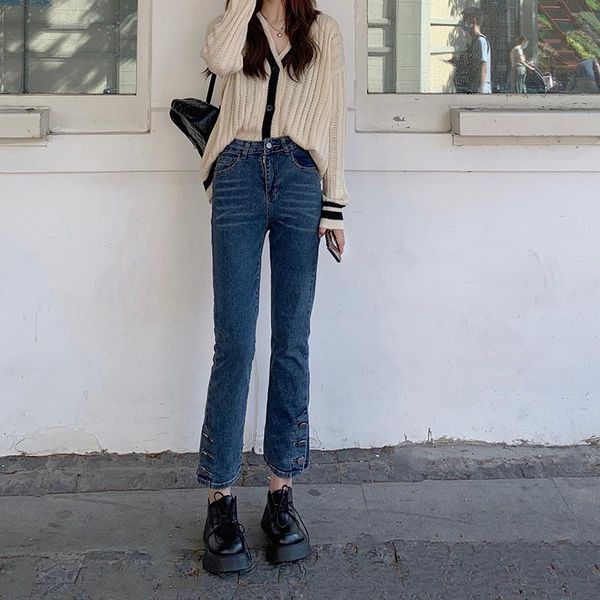 women's jeans lucyever women 2021 summer autumn high waist button split straight pants woman plus size blue slim nine points denim
women's jeans lucyever women 2021 summer autumn high waist button split straight pants woman plus size blue slim nine points denim
