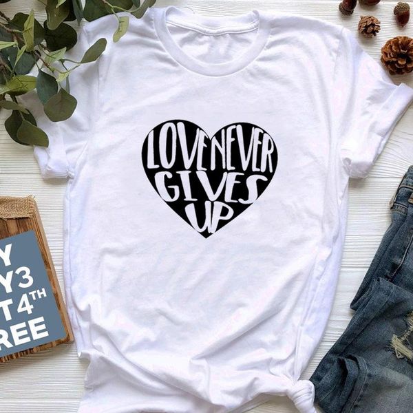 love never gives up t-shirt kawaii aesthetic heart tshirt women christian strength shirts jesus inspire drop women's, White
love never gives up t-shirt kawaii aesthetic heart tshirt women christian strength shirts jesus inspire drop women's, White