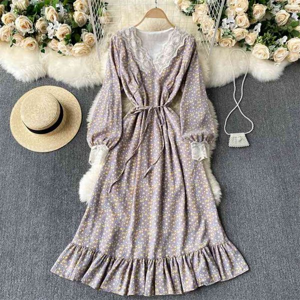 spring french vestidos female retro floral midi temperament lace v-neck platycodon dress c263 210506, Black;gray
spring french vestidos female retro floral midi temperament lace v-neck platycodon dress c263 210506, Black;gray