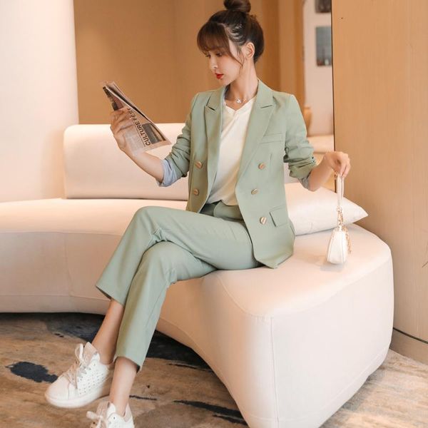 vintage korean style ol two piece set women pant suit blazer jacket and high waist office wear suits female 2 outfits gym clothing, White;black
vintage korean style ol two piece set women pant suit blazer jacket and high waist office wear suits female 2 outfits gym clothing, White;black