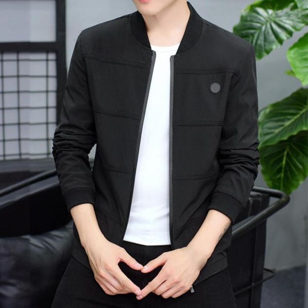 men's jackets men long sleeve zipper closure coat casual slim fits pilot bomber varsity jacket autumn winter streetwear male outerwear, Black;brown
men's jackets men long sleeve zipper closure coat casual slim fits pilot bomber varsity jacket autumn winter streetwear male outerwear, Black;brown