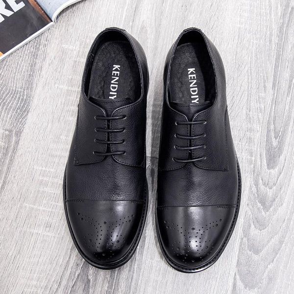 genuine big toe brogue men business dress shoes vintage style men's wedding leather formal casual flats g290, Black
genuine big toe brogue men business dress shoes vintage style men's wedding leather formal casual flats g290, Black