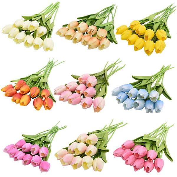 decor 5/10/20pcs tulip artificial flower real touch bouquet fake for home gift wedding decorative flowers & wreaths
decor 5/10/20pcs tulip artificial flower real touch bouquet fake for home gift wedding decorative flowers & wreaths