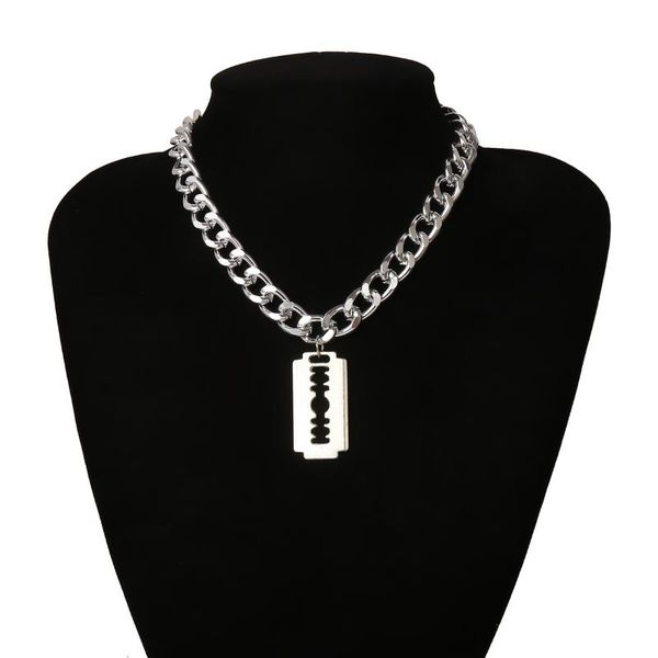 goth shaver pendant necklace for women punk hip hop minalist blade pedants men's couples gothic accorciess jewelry necklaces, Silver
goth shaver pendant necklace for women punk hip hop minalist blade pedants men's couples gothic accorciess jewelry necklaces, Silver