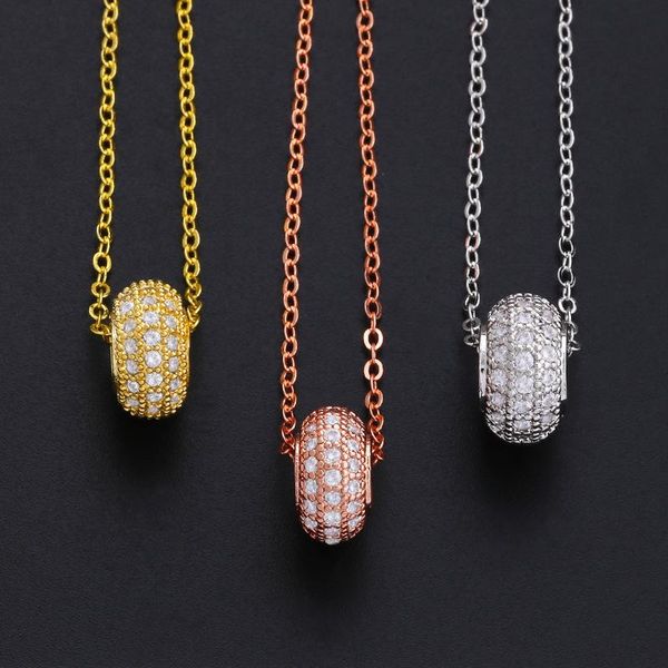 pendant necklaces creative jewelry zirconia necklace ladies tricolor design no fade clavicle chain, Silver
pendant necklaces creative jewelry zirconia necklace ladies tricolor design no fade clavicle chain, Silver