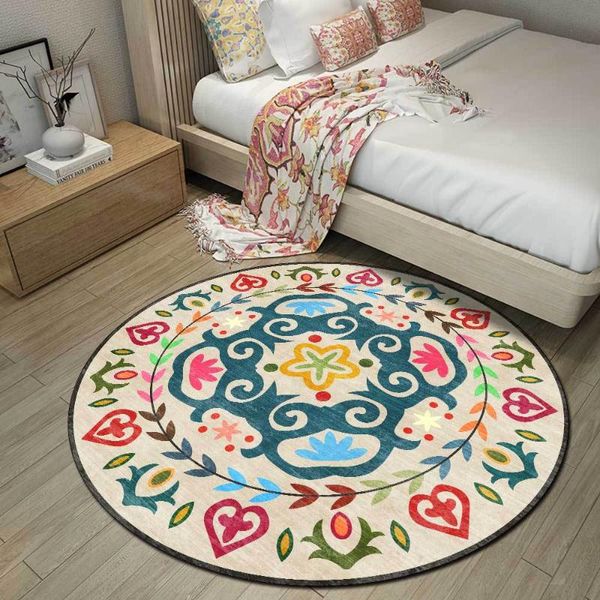 carpets american ethnic style round area rugs flowers living room hanging chair decor non-slip floor mat hallway bedroom bedside carpet
carpets american ethnic style round area rugs flowers living room hanging chair decor non-slip floor mat hallway bedroom bedside carpet