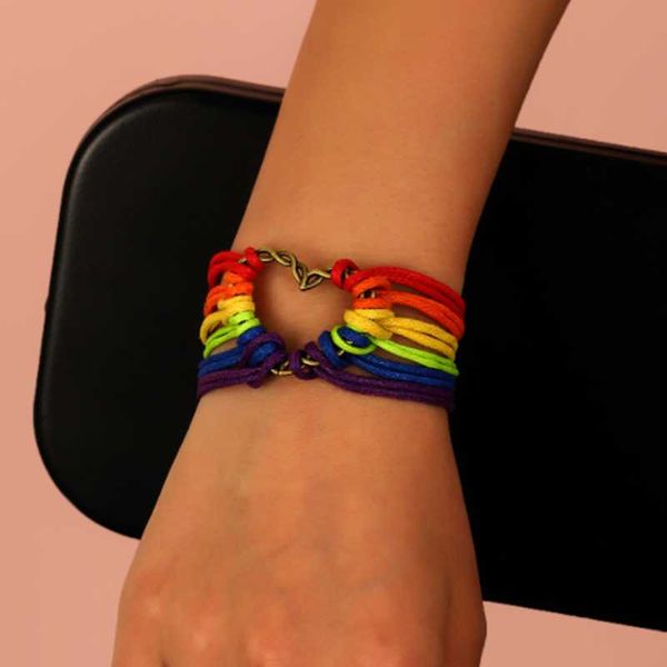charm bracelets find me vintage rainbow color hand-woven heart bracelet for women gift, Golden;silver
charm bracelets find me vintage rainbow color hand-woven heart bracelet for women gift, Golden;silver