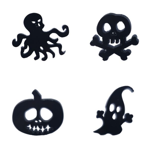 Creative Stud Earrings Black Acrylic Octopus Ghost Skull Pumpkin Earring 4 Set Fashionable Small Personality Advanced Simpl Ear Jewelry Gifts, Golden;silver
Creative Stud Earrings Black Acrylic Octopus Ghost Skull Pumpkin Earring 4 Set Fashionable Small Personality Advanced Simpl Ear Jewelry Gifts, Golden;silver