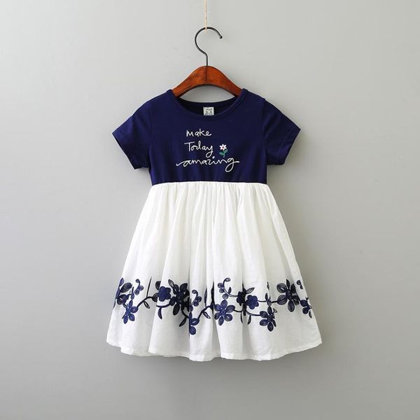 girl's dresses girl summer dress casual fashion short sleeved sweet letter and embroidery round neck stitching princess, Red;yellow
girl's dresses girl summer dress casual fashion short sleeved sweet letter and embroidery round neck stitching princess, Red;yellow