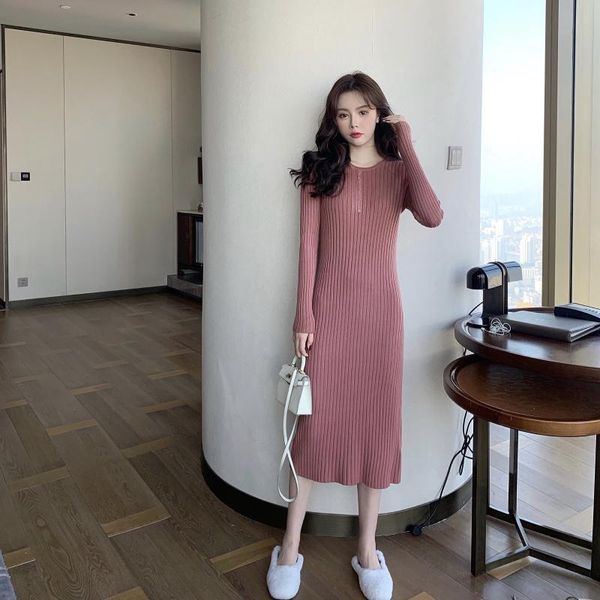 casual dresses coigarsam office lady full sleeve women dress winter knitting o-neck black lotus root starch ga color 1808, Black;gray
casual dresses coigarsam office lady full sleeve women dress winter knitting o-neck black lotus root starch ga color 1808, Black;gray