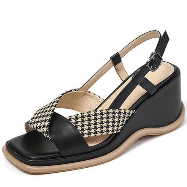 dress shoes lapolaka design platform trendy elegant wedges heels comfy walking office lady sandals genuine leather woman, Black
dress shoes lapolaka design platform trendy elegant wedges heels comfy walking office lady sandals genuine leather woman, Black