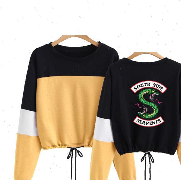 drop shopping riverdale southside women hoodie round neck contrast color long sleeve rope sweatshirts casual crop top, Black
drop shopping riverdale southside women hoodie round neck contrast color long sleeve rope sweatshirts casual crop top, Black