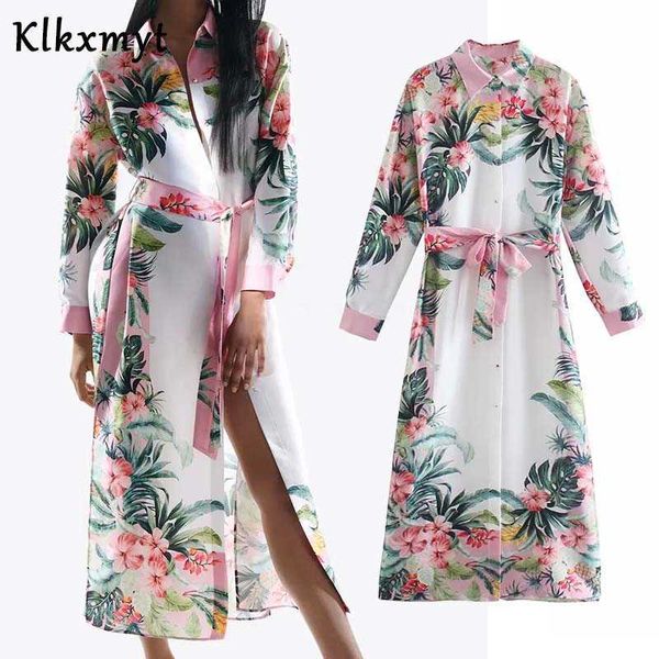 klkxmyt za women fashion with belt floral print midi shirt dress casual long sleeve button-up female party dresses vestidos 210527, Black;gray
klkxmyt za women fashion with belt floral print midi shirt dress casual long sleeve button-up female party dresses vestidos 210527, Black;gray