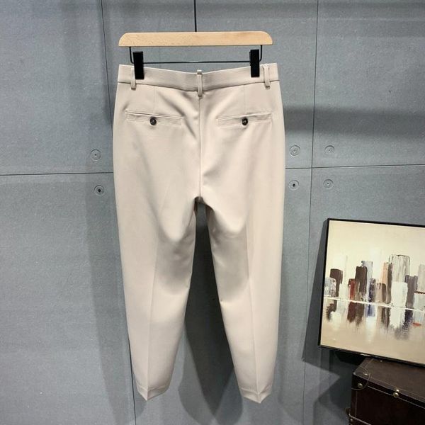 men's pants mens summer black gray suit casual straight ankle length pencil fashion all-match solid color slim fit men trousers
men's pants mens summer black gray suit casual straight ankle length pencil fashion all-match solid color slim fit men trousers