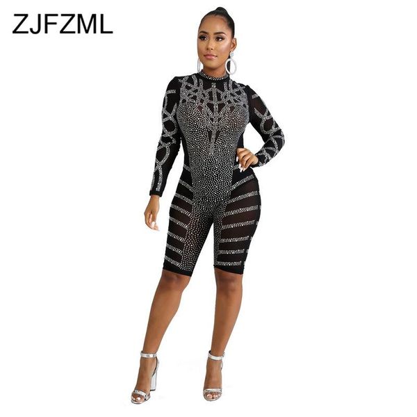women's jumpsuits & rompers perspceive rhinestones club jumpsuit women long sleeve skinny mesh playsuit fall 2021 bodycon knee length p, Black;white
women's jumpsuits & rompers perspceive rhinestones club jumpsuit women long sleeve skinny mesh playsuit fall 2021 bodycon knee length p, Black;white
