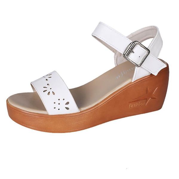 women sandals hollow wee casual thick-soled sponge cake buckle high-heeled roman shoes 2021 #1221, Black
women sandals hollow wee casual thick-soled sponge cake buckle high-heeled roman shoes 2021 #1221, Black