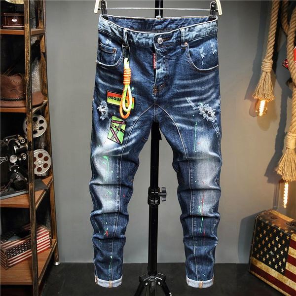 men's jeans original european italy blue men brand pants slim patchwork moto biker hole skinny
men's jeans original european italy blue men brand pants slim patchwork moto biker hole skinny