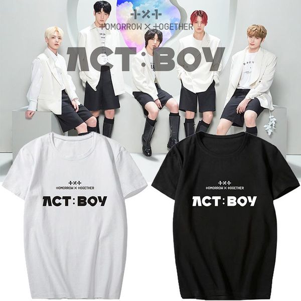 women's t-shirt txt t-shirts mujer camiseta soobin yeonjun beomgyu taehyun hueningkai tomorrow x together live act boy female casual te, White
women's t-shirt txt t-shirts mujer camiseta soobin yeonjun beomgyu taehyun hueningkai tomorrow x together live act boy female casual te, White