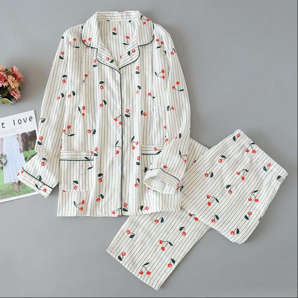 100% cotton pajamas sets womens sleepwears home clothes autumn winter pyjamas print long sleeve turn down collar sleepwear suit, Black;red
100% cotton pajamas sets womens sleepwears home clothes autumn winter pyjamas print long sleeve turn down collar sleepwear suit, Black;red