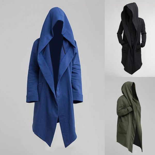 men's jackets coat gothic men hooded sweatshirts black gown hip hop mantle hoodies fashion open jacket long sleeves cloak halloween out, Black;brown
men's jackets coat gothic men hooded sweatshirts black gown hip hop mantle hoodies fashion open jacket long sleeves cloak halloween out, Black;brown