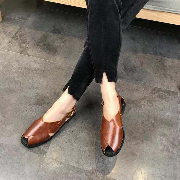 fashion summer women flat sandals handmade open toes female shoes genuine leather comfortable beach, Black
fashion summer women flat sandals handmade open toes female shoes genuine leather comfortable beach, Black