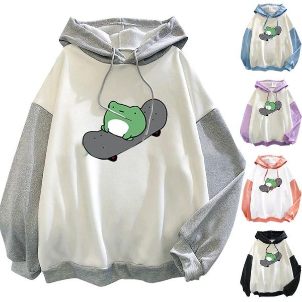 women's hoodies & sweatshirts printed stitching long-sleeved ladies fashion cute skateboard harajuku oversized warm hoodie sudadera muj, Black
women's hoodies & sweatshirts printed stitching long-sleeved ladies fashion cute skateboard harajuku oversized warm hoodie sudadera muj, Black