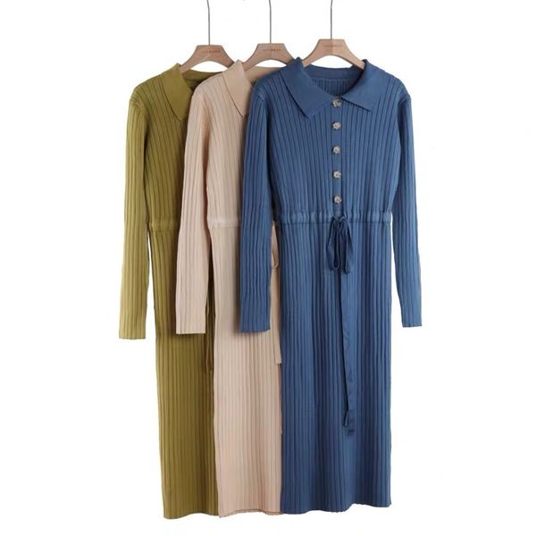 autumn mid-calf knitted dress women's korean midi long slim fashion elegant casual sweater belt button coat dress female 210420, Black;gray
autumn mid-calf knitted dress women's korean midi long slim fashion elegant casual sweater belt button coat dress female 210420, Black;gray