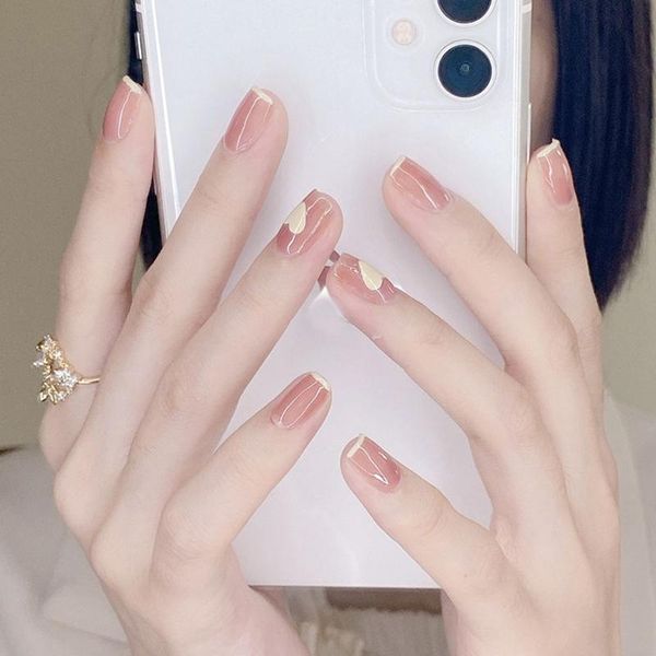 false nails press on full cover manicure tool detachable short round/square head nail tips fake wearable, Red;gold
false nails press on full cover manicure tool detachable short round/square head nail tips fake wearable, Red;gold