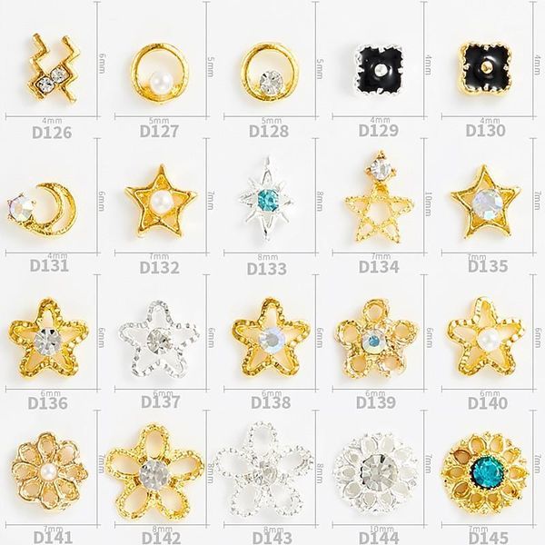 20pcs flower star moon hollow metal ring pearl rhinestone embellishment decoration diy nail supplies1, Silver;gold
20pcs flower star moon hollow metal ring pearl rhinestone embellishment decoration diy nail supplies1, Silver;gold