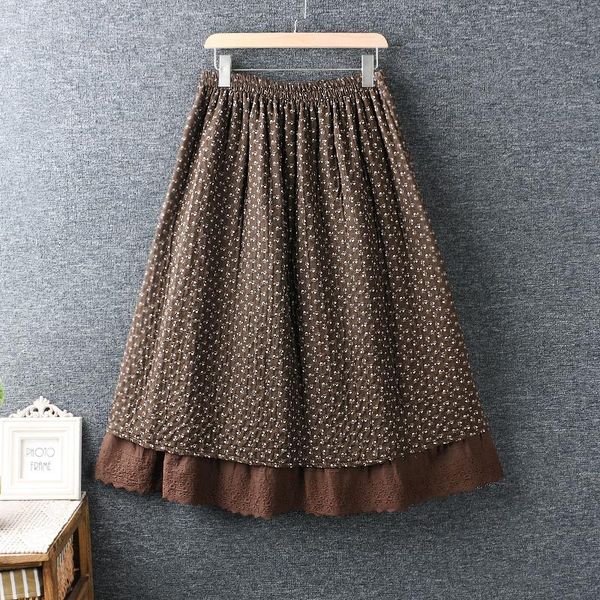 skirts autumn women's elastic waist floral print long skirt double layer loose female retro mori girl harajuku casual saia, Black
skirts autumn women's elastic waist floral print long skirt double layer loose female retro mori girl harajuku casual saia, Black