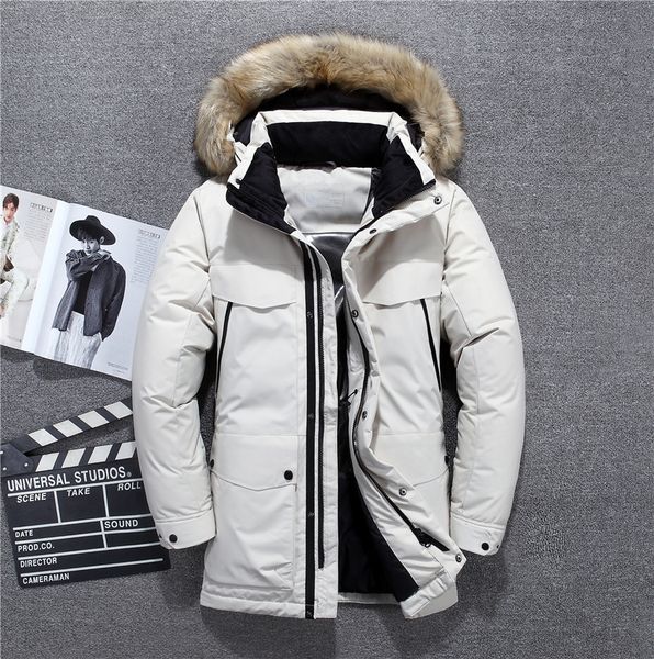 winter male jackets fur collar thick keep warm windproof men's down jacket black grey white coat outwear
winter male jackets fur collar thick keep warm windproof men's down jacket black grey white coat outwear