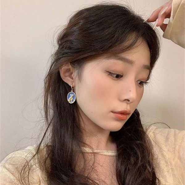 a sense of niche design kitten 2020 new temperament cool wind fashion personality earrings for women, Black
a sense of niche design kitten 2020 new temperament cool wind fashion personality earrings for women, Black