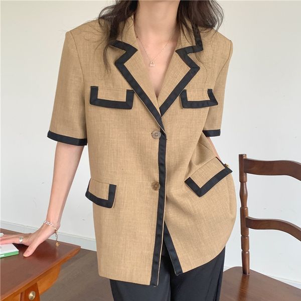 women's jackets hzirip blazer loose with v-cleavage, vintage style french, casual, short sleeve, korean fashion, solid color, ox7z, Black;brown
women's jackets hzirip blazer loose with v-cleavage, vintage style french, casual, short sleeve, korean fashion, solid color, ox7z, Black;brown