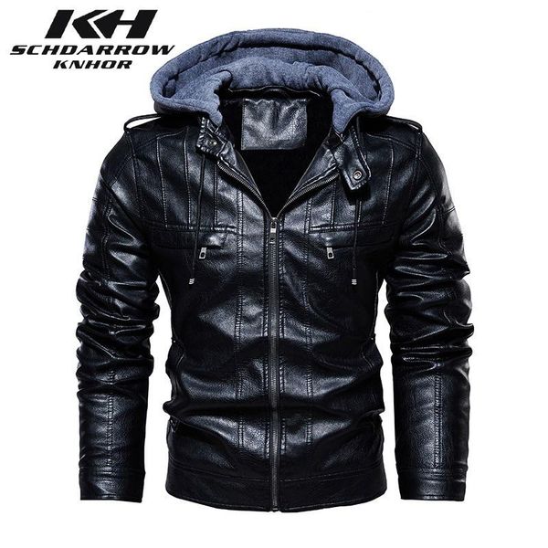 men's fur & faux mens leather jackets winter fashion hooded warm motorcycle pu jacket coat male clothes outerwear jaqueta de couro, Black
men's fur & faux mens leather jackets winter fashion hooded warm motorcycle pu jacket coat male clothes outerwear jaqueta de couro, Black