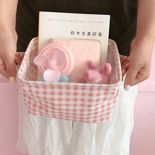 storage baskets cute linen deskbox plaid waterproof toy sundries basket cosmetic underware office stationery organizer #
storage baskets cute linen deskbox plaid waterproof toy sundries basket cosmetic underware office stationery organizer #