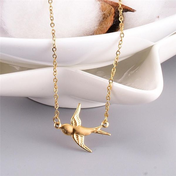 fashion gold color stainless steel bird choker necklace for women jewelry, cute animal chocker necklaces neck chain bijoux chokers, Golden;silver
fashion gold color stainless steel bird choker necklace for women jewelry, cute animal chocker necklaces neck chain bijoux chokers, Golden;silver
