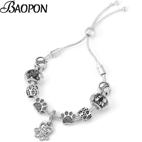 charm bracelets silver color vivid dog beads with adjustable chain bangles for women jewelry gift drop, Golden;silver
charm bracelets silver color vivid dog beads with adjustable chain bangles for women jewelry gift drop, Golden;silver