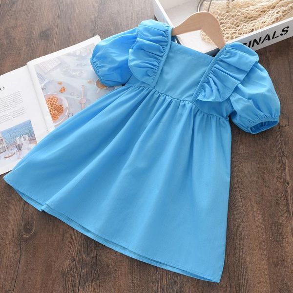 girl's dresses melario puff sleeve baby girls solid color dress for children cute princess clothing kids summer casual born clothes, Red;yellow
girl's dresses melario puff sleeve baby girls solid color dress for children cute princess clothing kids summer casual born clothes, Red;yellow