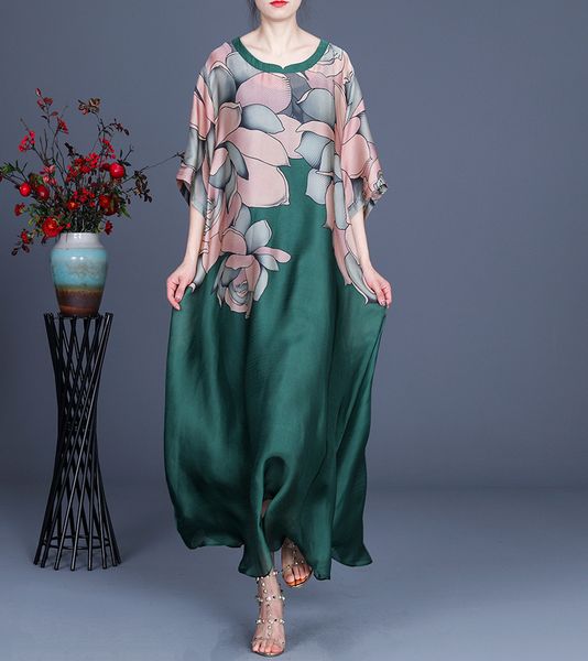summer new plus size loose printed o neck long women dress + two piece sling set 210421, Black;gray
summer new plus size loose printed o neck long women dress + two piece sling set 210421, Black;gray