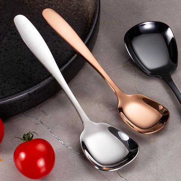 spoons 304 creative stainless steel tableware square head flat bottom thickened dessert spoon tablespoon
spoons 304 creative stainless steel tableware square head flat bottom thickened dessert spoon tablespoon