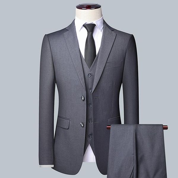 men's suits & blazers suit work business professional three piece groom man solid color slim dress plus size wear, White;black
men's suits & blazers suit work business professional three piece groom man solid color slim dress plus size wear, White;black