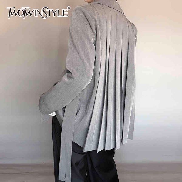 casual asymmetrical women blazer notched collar long sleeve loose ruched lace up suit female clothing fashion 210524, White;black
casual asymmetrical women blazer notched collar long sleeve loose ruched lace up suit female clothing fashion 210524, White;black