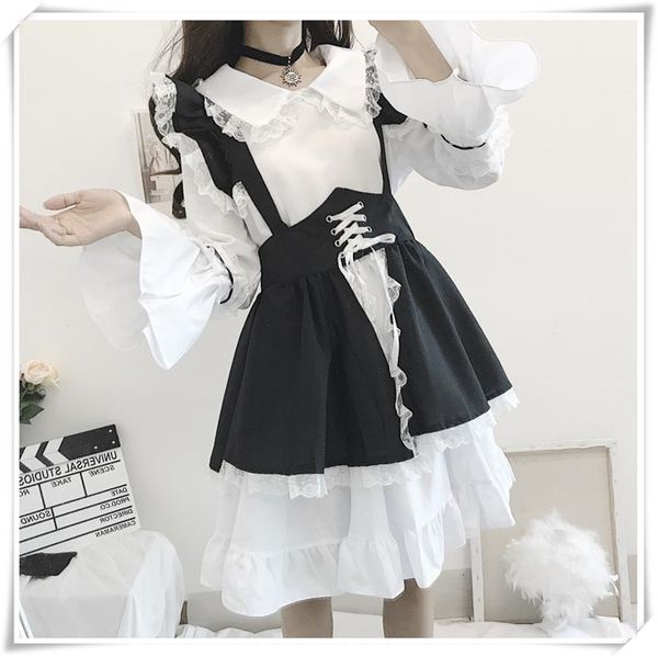 luxury casual dresses soft girl zhiyuan gothic maid cos lady drs big lolita drs, Black;gray
luxury casual dresses soft girl zhiyuan gothic maid cos lady drs big lolita drs, Black;gray