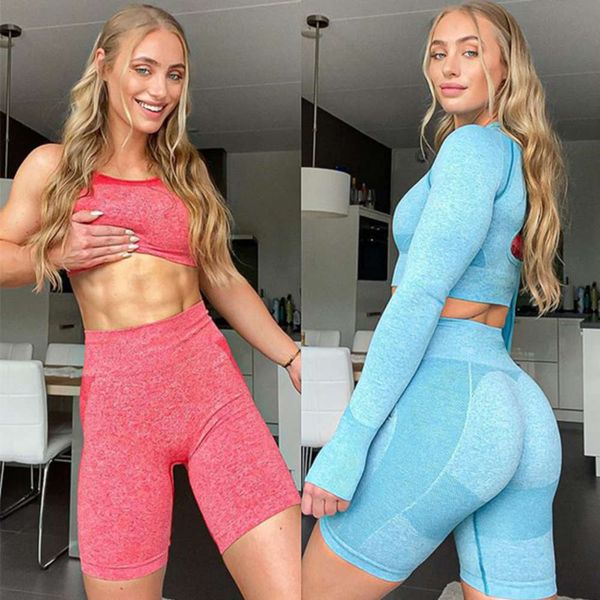 women's sweaters 2021 seamls yoga suit 4 piec of breathable sweat absorbing tight sports bra and suspender vt, White;black 
women's sweaters 2021 seamls yoga suit 4 piec of breathable sweat absorbing tight sports bra and suspender vt, White;black