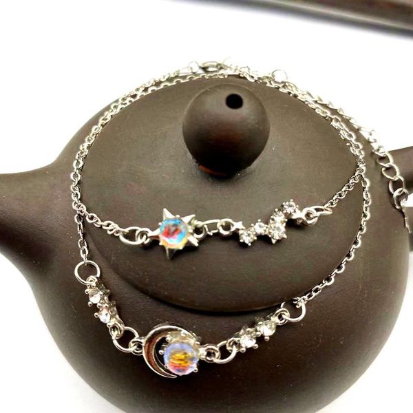 the partner for girlfriends bracelets ladies' simple sweet and extremely lucky stars moon charm, Golden;silver
the partner for girlfriends bracelets ladies' simple sweet and extremely lucky stars moon charm, Golden;silver