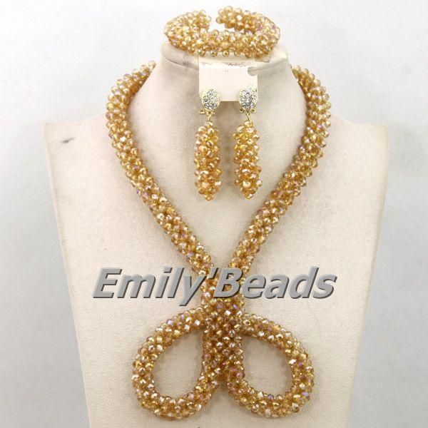 earrings & necklace african gold crystal beads jewelry sets handmade nigerian wedding costume bead set 2021 amj100, Silver
earrings & necklace african gold crystal beads jewelry sets handmade nigerian wedding costume bead set 2021 amj100, Silver